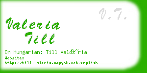 valeria till business card